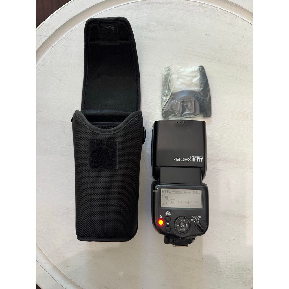 Canon 430EXIII-RT  Speedlite Flash DS401121 With Case Tested and Works
